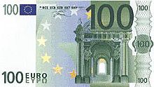 Front of 100 euro note